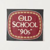 Tenture Conception d'étiquette de malt liquor Old School 9 (Devant (Horizontal))
