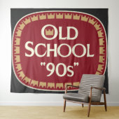 Tenture Conception d'étiquette de malt liquor Old School 9 (En situation (horizontale))