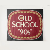 Tenture Conception d'étiquette de malt liquor Old School 9 (Devant (Horizontal))