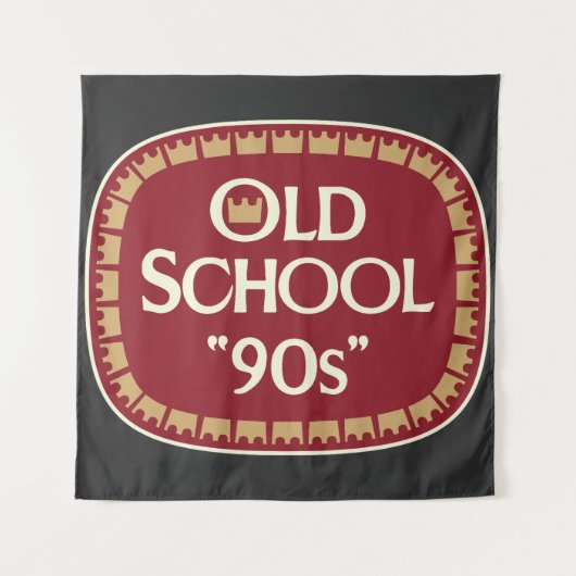 Tenture Conception d'étiquette de malt liquor Old School 9 (Devant)