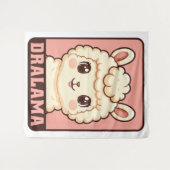 Tenture Conception d'illustration de lama mignon (Devant (Horizontal))