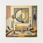Tenture Conception d'intérieur de milieu de siècle Teintes (Devant)