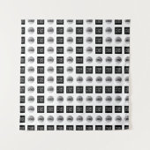 Tenture Conception du Motif du logo géométrique 2 (Devant (Horizontal))