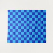 Tenture Conception du vérificateur bleu clair et foncé (Devant (Horizontal))