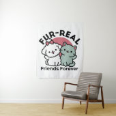 Tenture Conception "Fur-Real Friends Forever" (En situation)