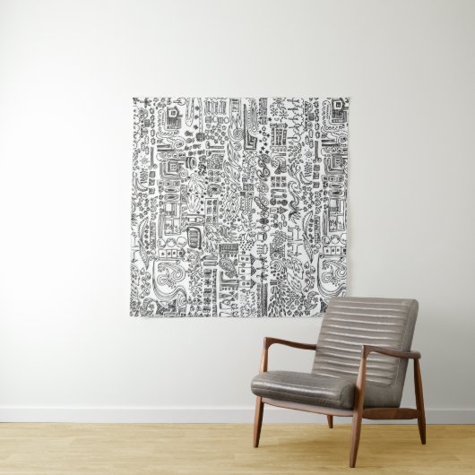 Tenture conception géo (En situation (horizontale))