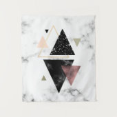 Tenture Conception géométrique du marbre métallique (Devant)