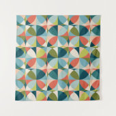 Tenture Conception géométrique du milieu du siècle, Abstra (Devant (Horizontal))