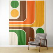 Tenture Conception géométrique du style rétro de la mi-ann (En situation)
