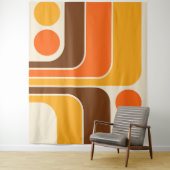 Tenture Conception géométrique du style rétro de la mi-ann (En situation)