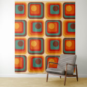 Tenture Conception géométrique du style rétro de la mi-ann (En situation)