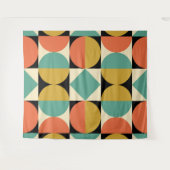 Tenture Conception géométrique moderne du milieu du siècle (Devant (Horizontal))