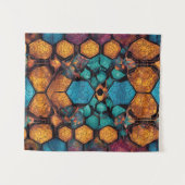 Tenture conception inspirée de la nid d'abeille (Devant (Horizontal))