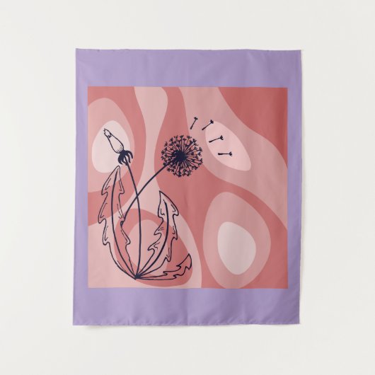 Tenture Conception inspirée de la pleine conscience et de  (Devant)