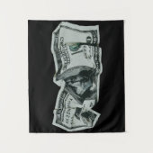 Tenture Conception moderne d'un billet de 100 $ froissé (Devant)