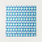 Tenture Conception motif mixte et dessin numérique. (Devant (Horizontal))