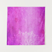 Tenture Conception rose mandala méditation zen (Devant (Horizontal))