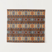 Tenture Conception sud-ouest Adobe Grey Brown Tribal Motif (Devant (Horizontal))