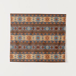 Tenture Conception sud-ouest Adobe Grey Brown Tribal Motif