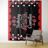 Tenture conceptions personnalisées pour fille d'anniversai (En situation)