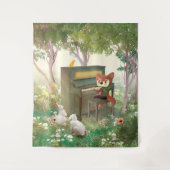 Tenture Concert de piano forestier (Devant)