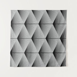Tenture Concevez un motif géométrique diamant transparent.