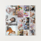 Tenture Concevez votre propre collage de 18 photos (Devant (Horizontal))