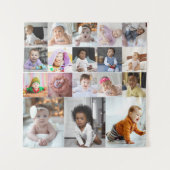 Tenture Concevez votre propre collage de 18 photos (Devant)