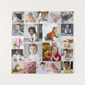 Tenture Concevez votre propre collage de 20 photos (Devant)