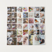 Tenture Concevez Votre Propre Collage de 40 Photos (Devant (Horizontal))