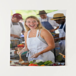 Tenture Concours de Cuisine équitable Personnaliser la pho