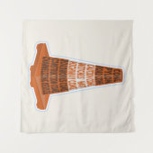 Tenture Cône de route Orange Taraffic cône (Devant (Horizontal))