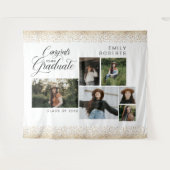 Tenture Confettis dorés 6 Collage photo Félicitations à no (Devant (Horizontal))