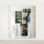 Tenture Confettis dorés 6 Photo Collage Félicitations à no (Devant)