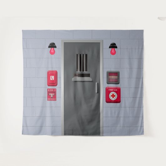 Tenture Confinement Solitaire Asile fou fond (Devant (Horizontal))