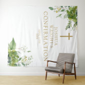 Tenture Confirmation de la floraison verte Contexte photo (En situation (horizontale))