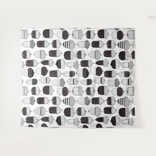 Tenture Conflit de Doodle motif d'automne (Devant (Horizontal))