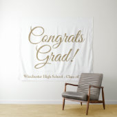 Tenture Congrats Classe d'or de l'année de graduation (En situation (horizontale))
