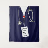 Tenture Congrats Médicales personnalisés (Devant)