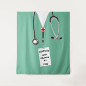 Tenture Congrats Médicales personnalisés (Devant)