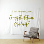 Tenture Congratulations graduate golden name class 20XX si (En situation (horizontale))