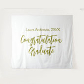 Tenture Congratulations graduate golden name class 20XX si (Devant (Horizontal))