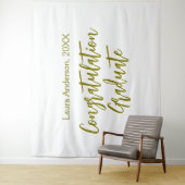 Tenture Congratulations graduate golden name class 20XX si (En situation)