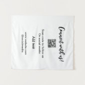 Tenture Connectez-vous avec nous scan QR code ajouter e-ma (Devant (Horizontal))