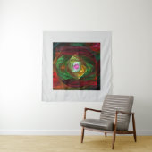 Tenture Connexions dynamiques Art Abstrait (En situation)