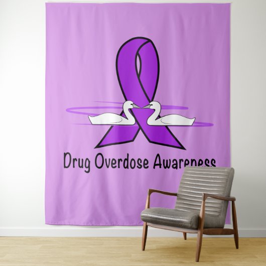 Tenture Conscience de surdosage avec les cygnes et le (En situation)