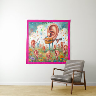 Tenture Considérant Oreille Guitare : Jouer Par Oreille