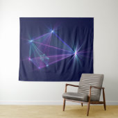 Tenture Constellation, Art Fractal Abstrait Fantastique (En situation (horizontale))