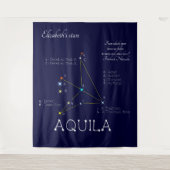 Tenture Constellation de l'hémisphère nord Aquila (Devant)