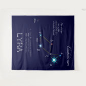 Tenture Constellation de l'hémisphère nord Lyre (Devant (Horizontal))